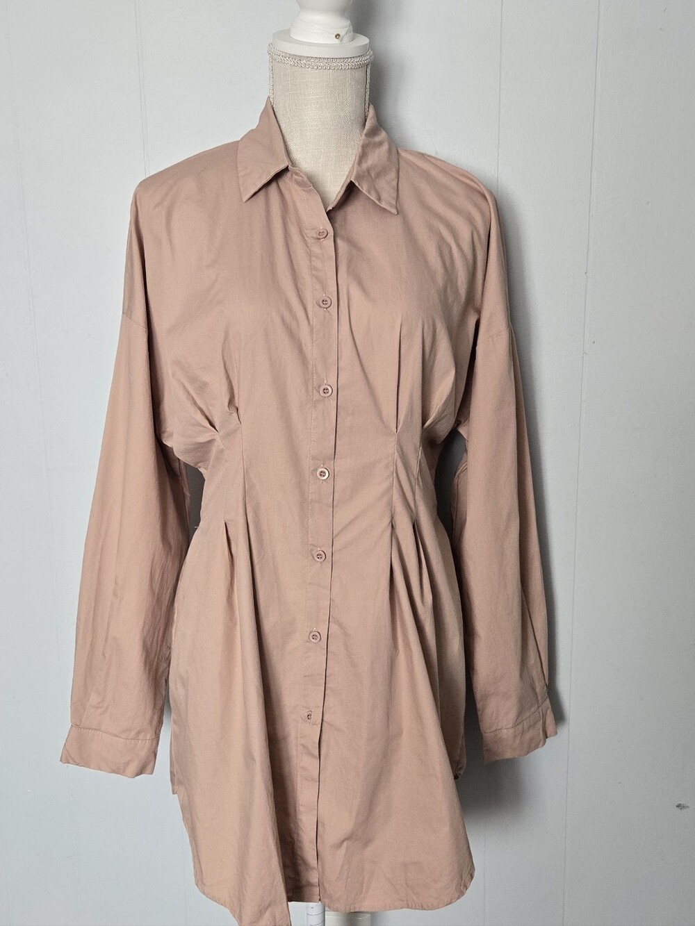HYFVE Blush Button-Front Tunic Shirt